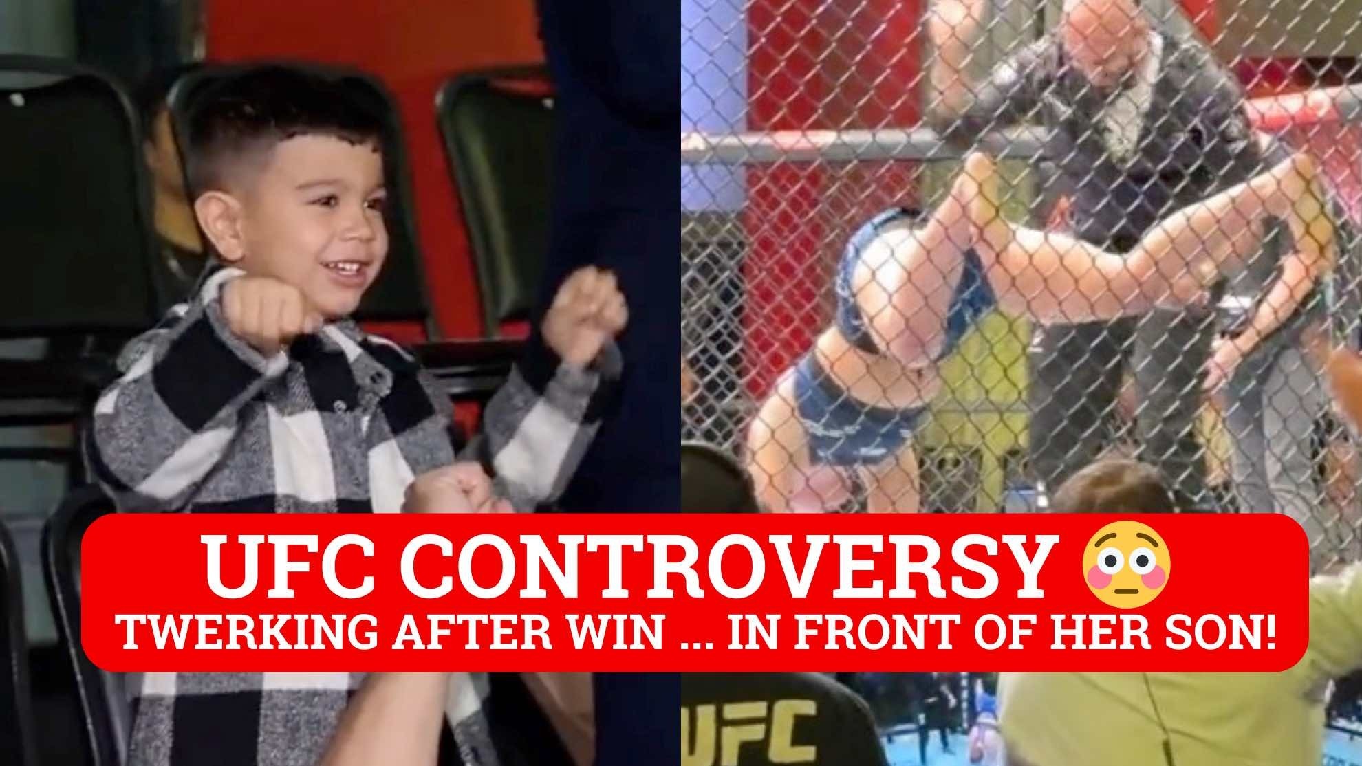 UFC controversy: Ailin Perez twerks after win while her son watches