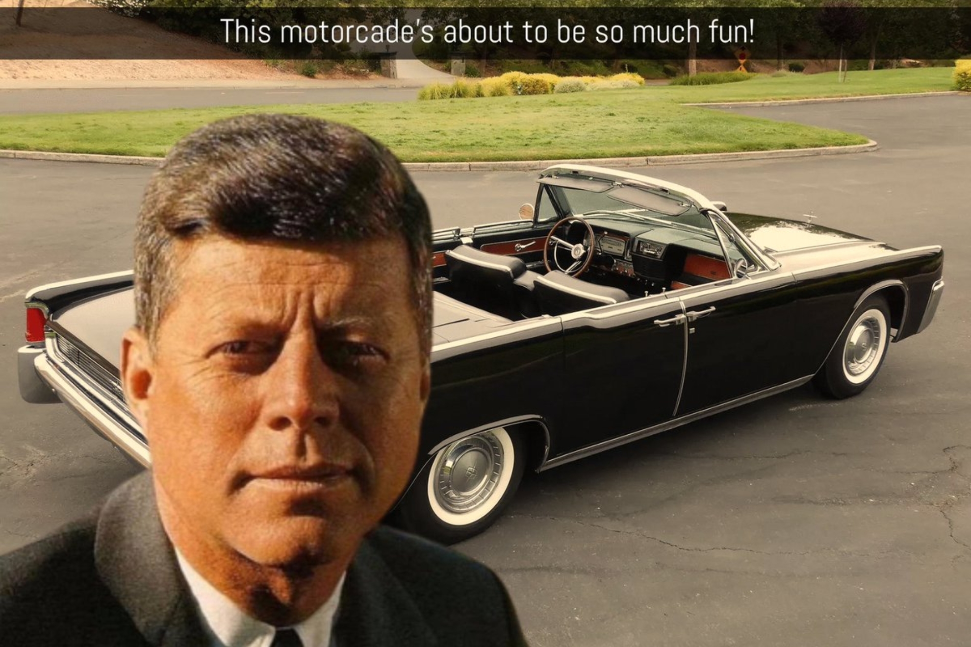 AI generated selfie of John F. Kennedy